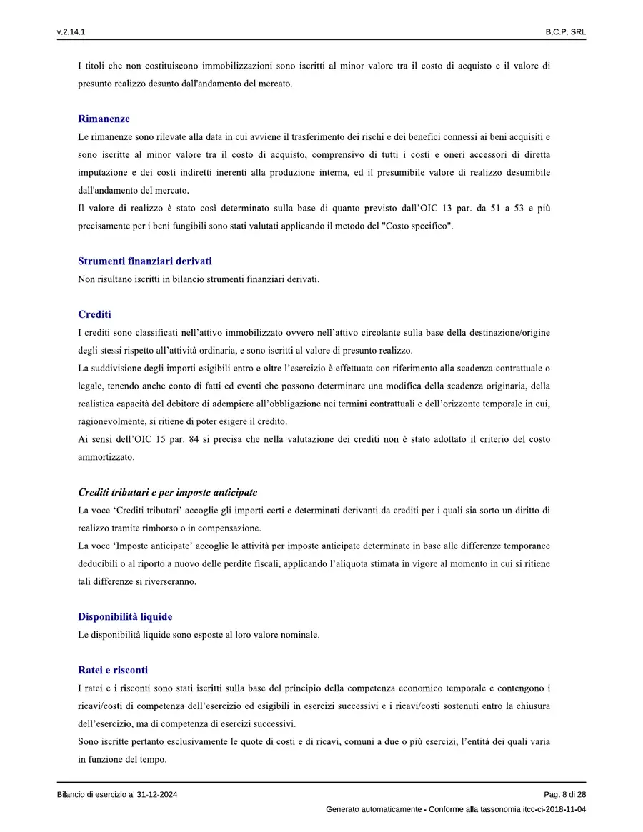 Bilancio — pagina 8 di 28