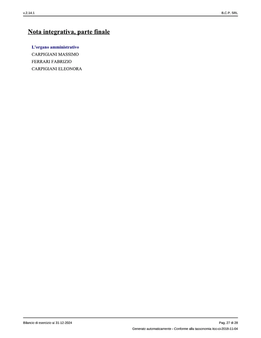 Bilancio — pagina 27 di 28